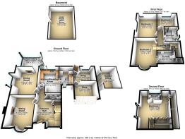 20 Laura Grove, Paignton 3d floorplan