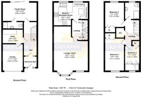 Floorplan - 6 Blenheim Close, Rustington, BN16 3SZ