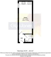 Floorplan - Flat F, 7 Western Road, Littlehampton,