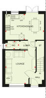 Ground floor plan of our 3 bed Ellerton