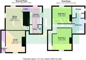 2 Turners Cottage, Sancton - all floors.JPG