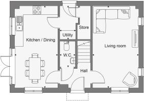 Dandara - Meadow View - The Lancaster, Home 65 floorplan
