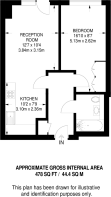 Floorplan area for info only, not for £/sq. ft valuation