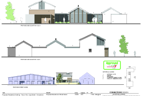 Proposed elevation & street scene - Trevor Villa.p