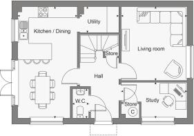 Dandara - Braeburn Fields - The Penshurst, Home 58 floorplan