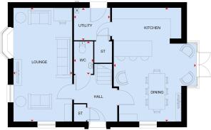 Ground floor plan of the Pennine