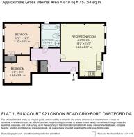 Flat 1, Silk Court 92 London Road Crayford DARTFOR