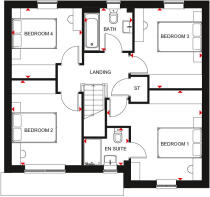 First floor of our 4 bed Hemsworth home