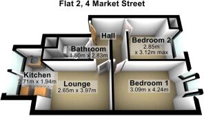 Flat 2, 4 Market Street, Ilfracombe - 3d.jpg