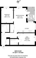 Floorplan area for info only, not for £/sq. ft valuation