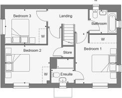 Dandara - Buckmore Green - The Hampton V2, Home 77 floorplan