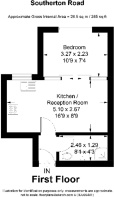 Floorplan area for info only, not for £/sq. ft valuation