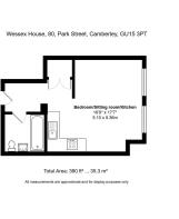Flat 16, Wessex House, 80, Park Street, Camberley,