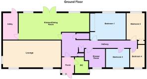 1 Old Garden Close , Blaby, Leicester - Floorplan.