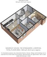Waverley House The Spinnakers -3D Floor Plan