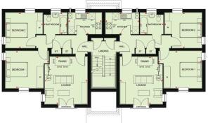 First floor plan layout of our Falkirk Apartments