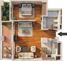 1 Bedroom Apartment