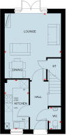 Ground floor of the 2 bedroom Primrose