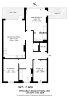 Floorplan area for info only, not for £/sq. ft valuation