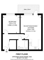 Floorplan area for info only, not for £/sq. ft valuation