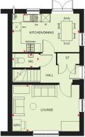 Ground floor plan of our 3 bed Moresby home