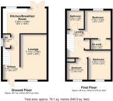 6 Peter Pulling Drive, Costessey - all floors (2).