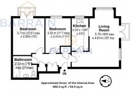 54.5 sq.m