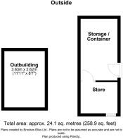 Bye Cross Cottage, Outside, Moccas.JPG