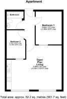 Floorplan - 37 Mill Royd Mill, Huddersfield Road, 