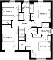 First floor plan of Dalmally house type