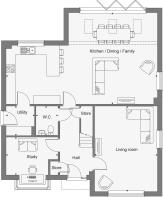 Dandara - Prior's Edge - The Blenheim, Home 1 floorplan