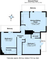 Flat 2, Hazeldene, Sandhills Road, - (1)