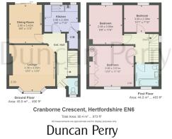 6 Cranborne Crescent Hertfordshire EN6 - floor pla