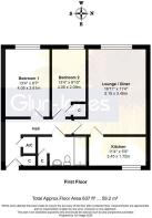 Floorplan - Flat 8, Field House, Station Road, Eas