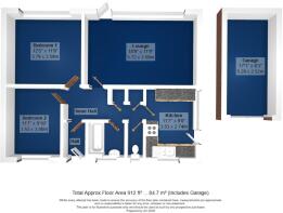 Floorplan - 32 Greenacres Ring Angmering BN16 4BS.