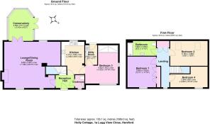 Floor Plan Holly Cottage, 1A Lugg View Close, Here
