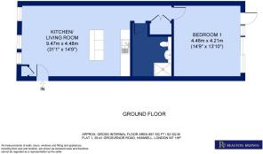 Flat 1 39-41 Grosvenor Road Hanwell London W7 1HP.