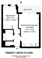 Floorplan area for info only, not for £/sq. ft valuation
