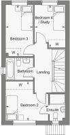Dandara - Pearmain Place - The Bletchley, Home 54 floorplan