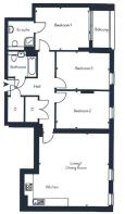 3 bed 2 bath