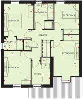 Silkin Meadows Radstock first floor plan