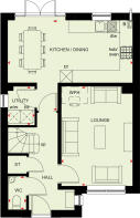 Kingsley ground floor plan at highgrove