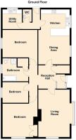 2D Floor Plan Rhiw Felen, Eglwysbach - all floors