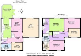 Floor Plan 12 Pool Meadow, Much Dewchurch HR2 8BG.