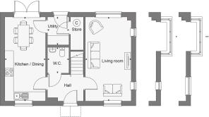 Dandara - Buckmore Green - The Hampton V1, Home 66 floorplan