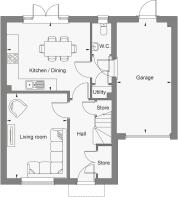 Dandara - Sant Silian - The Clyne, Home 55 floorplan