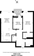Floorplan area for info only, not for £/sq. ft valuation