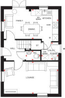 The Hadley ground floor plan at Hampton Mill