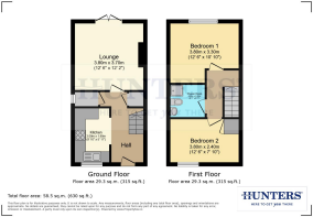 2 Station View, Hambleton, Selby, YO8 9GL - Floorp