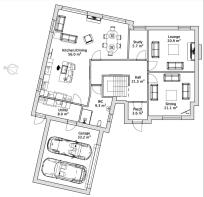 House 1 - Ground floor - Floorplan